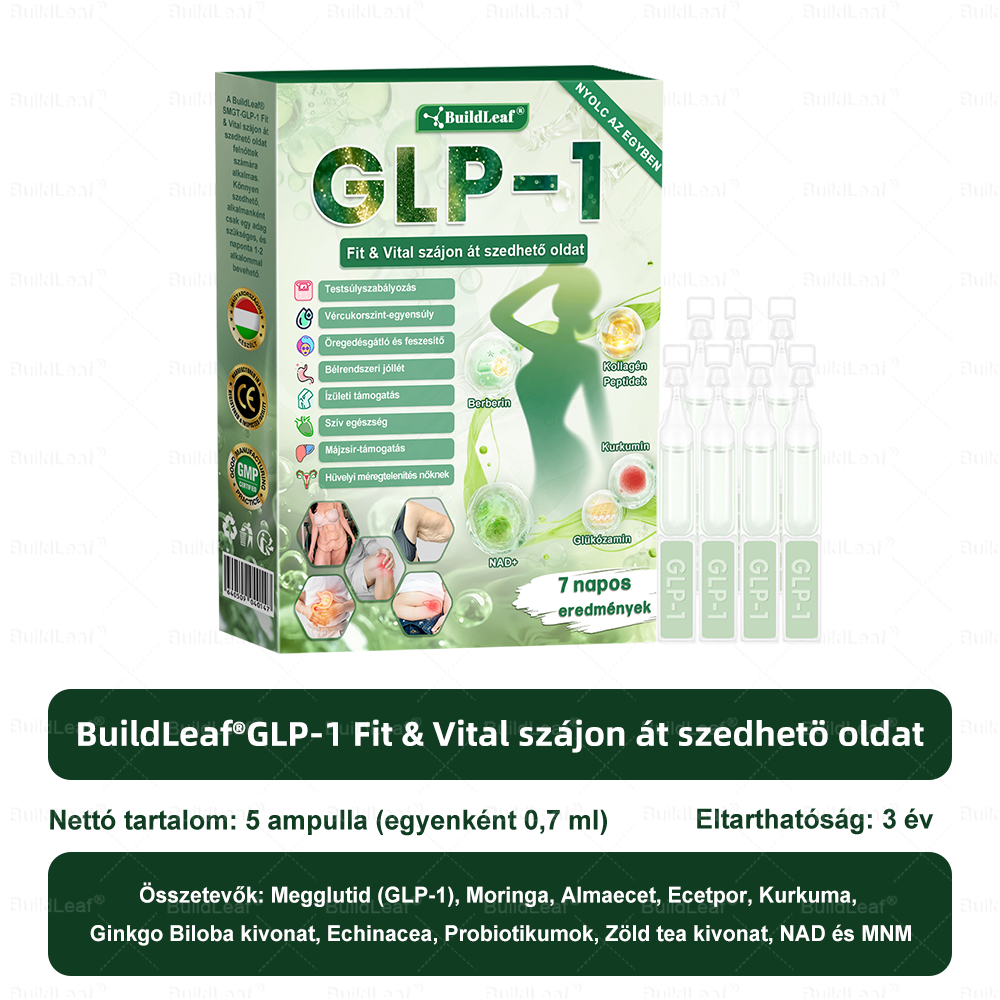 đđș Klinikai kutatĂĄsokkal igazolt | A BuildLeafÂź Berberine GLP-1 Pro SĂșlycsökkentĆ SzĂĄjon ĂĄt szedhetĆ oldat segĂthet a makacs sĂșlytöbblet, anyagcsere- Ă©s energiaproblĂ©mĂĄk kezelĂ©sĂ©ben, tĂĄmogatva a jobb közĂ©rzetet Ă©s vitalitĂĄst