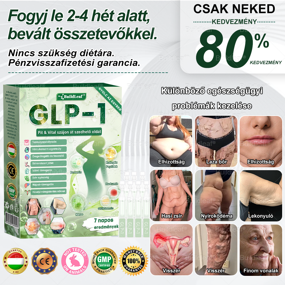 đđș Klinikai kutatĂĄsokkal igazolt | A BuildLeafÂź Berberine GLP-1 Pro SĂșlycsökkentĆ SzĂĄjon ĂĄt szedhetĆ oldat segĂthet a makacs sĂșlytöbblet, anyagcsere- Ă©s energiaproblĂ©mĂĄk kezelĂ©sĂ©ben, tĂĄmogatva a jobb közĂ©rzetet Ă©s vitalitĂĄst