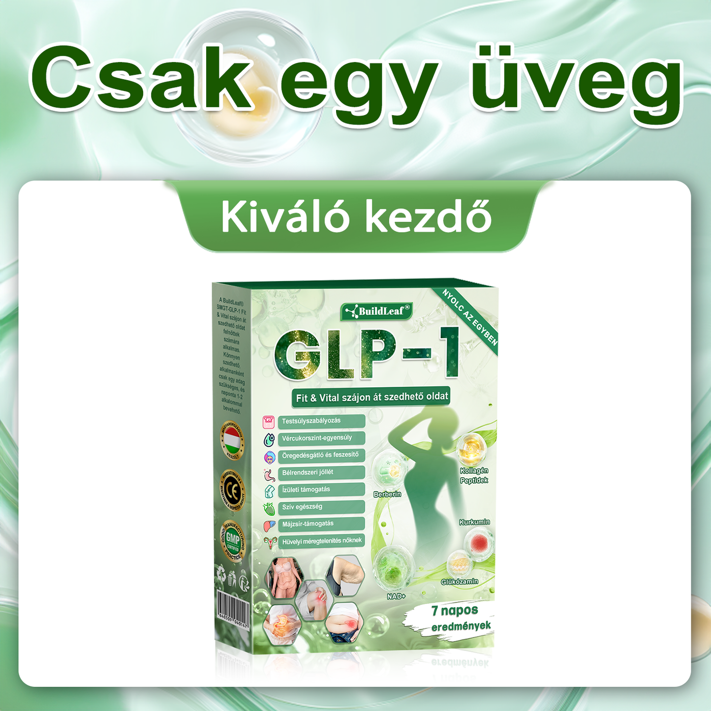 🇭🇺 Klinikai kutatásokkal igazolt | A BuildLeaf® Berberine GLP-1 Pro Súlycsökkentő Szájon át szedhető oldat segíthet a makacs súlytöbblet, anyagcsere- és energiaproblémák kezelésében, támogatva a jobb közérzetet és vitalitást