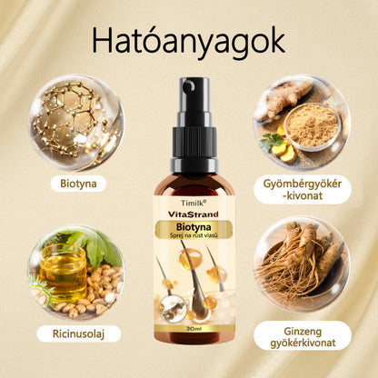 Timilk® VitaStrand Biotin hajnövekedést elősegítő spray✅ Sűrű, fényes haj néhány hét alatt💚